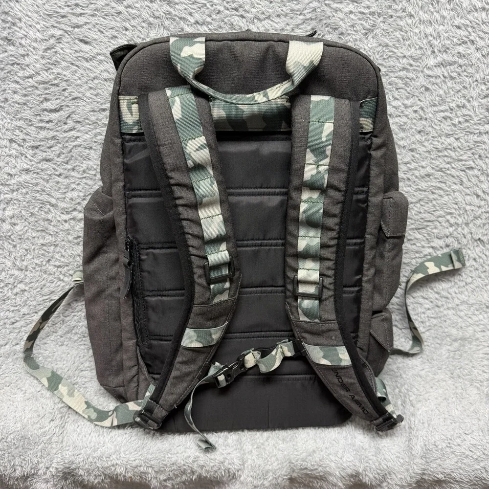 Under Armour UA Project Rock Regiment USDNA Gray Camo Backpack‎ 1315435-001